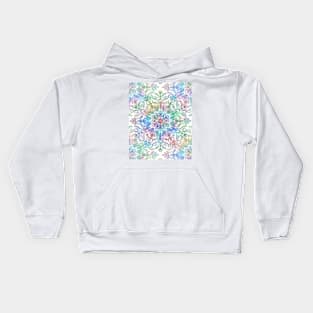 Nature Mandala in Rainbow Hues Kids Hoodie